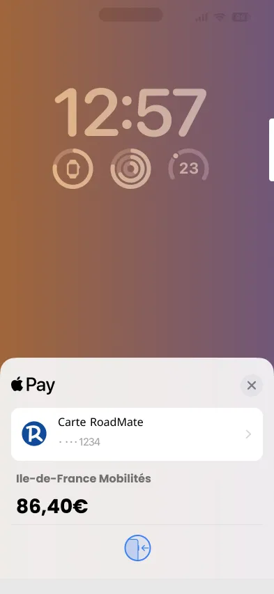 La carte RoadMate vous permet de payer sans contact auprès des services de mobilité tel que les transports en commun, les taxis, les parkings...